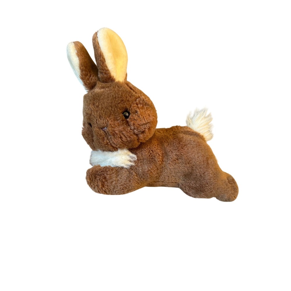 vintage 1987 Commonwealth brown plush bunny Stuffed animal collectible cute